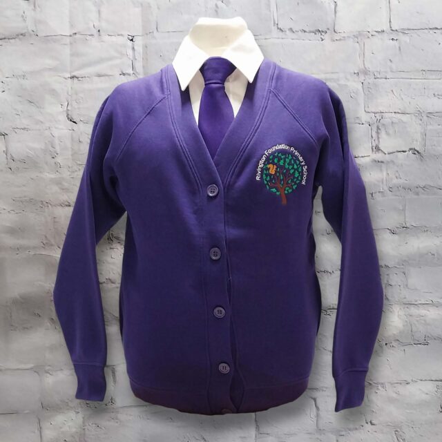 Rivington Purple Cardigan