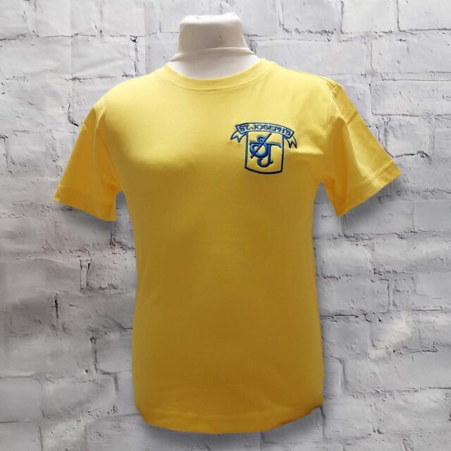 St Joseph's PE T-shirt - Yellow