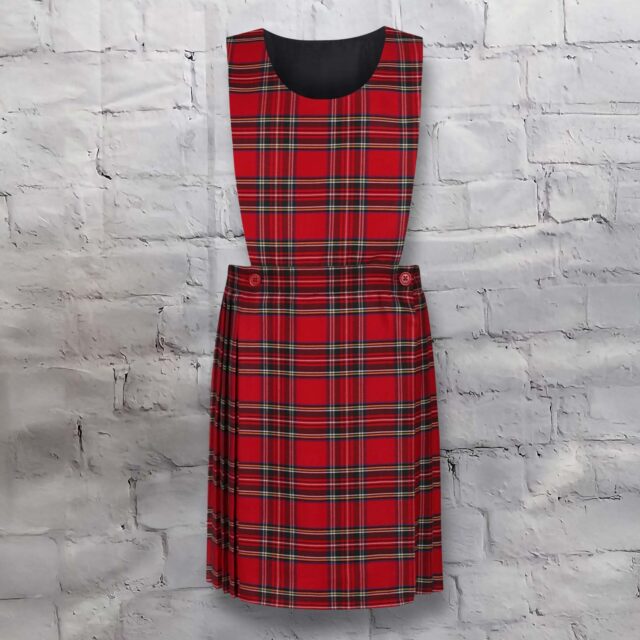 Tartan Pinafore - Red
