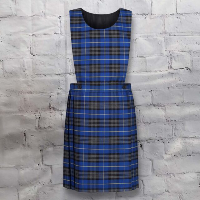 Tartan Pinafore - Royal Blue
